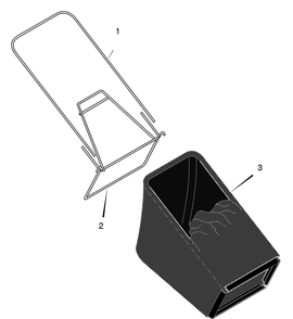 Grass Bagger 22" Diagram and Parts List for 222210X24A 2004 Briggs and Stratton Lawn Mower
